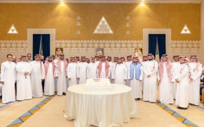 Al-Marshad Holding employees celebrated His Excellency the Vice Chairman of the Board of Directors on the occasion of his election as First Vice-Chairman of the Board of Directors of the Riyadh Chamber.